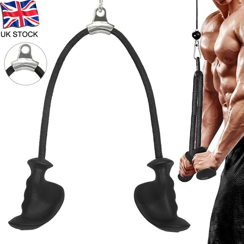 Ergonomic tricep rope - tricep, cable