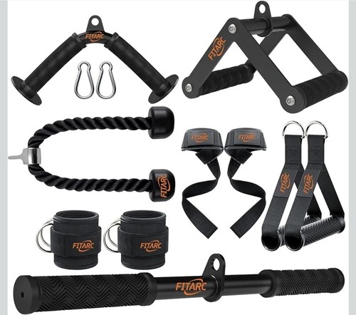 Cable machine attachment set - cable,